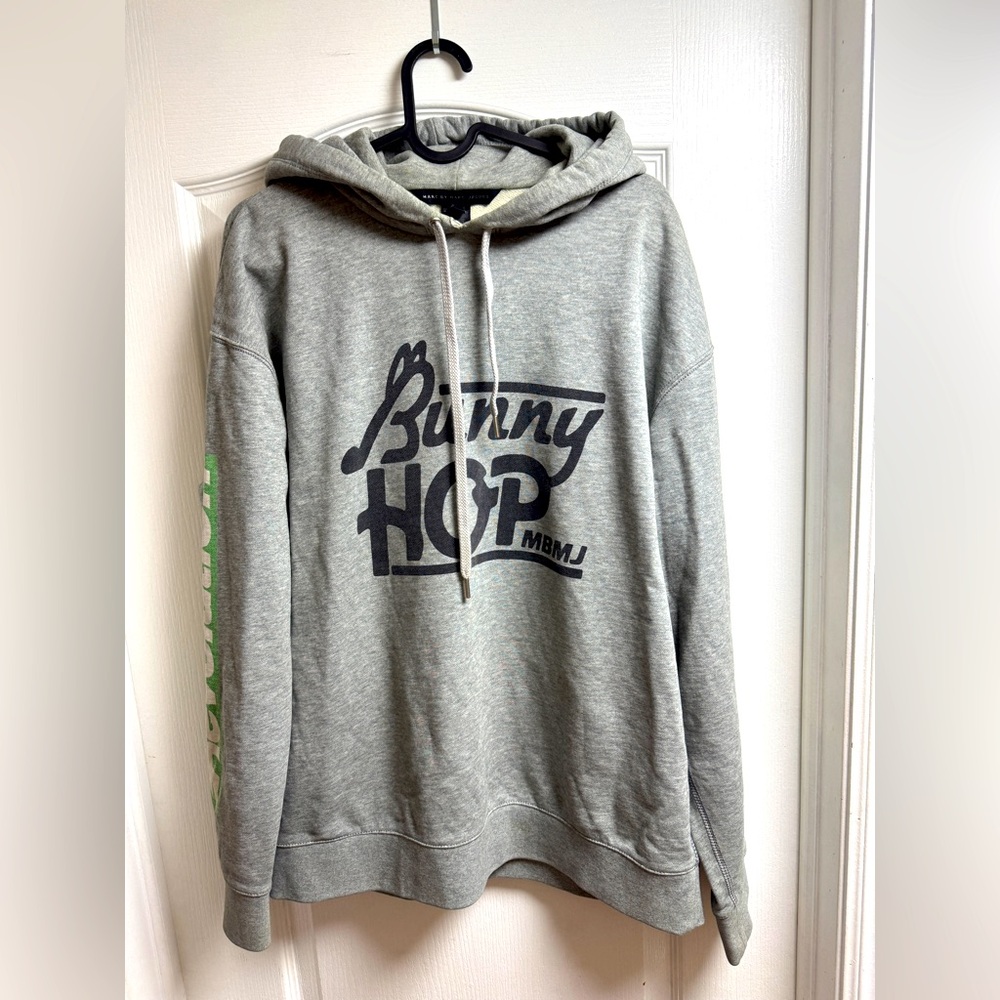 Marc by Marc Jacobs Bunny Hop Graphic Hoodie Grey